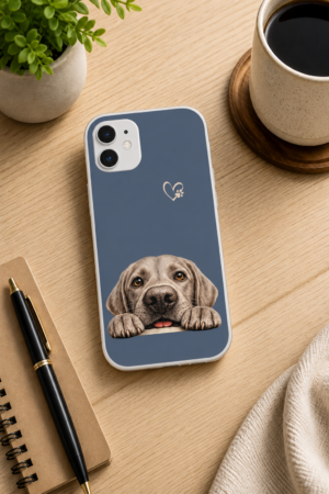 Hopeful Eyes Silver Labrador Retriever Flexi phone case
