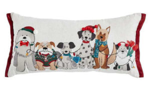 pillow with dogs on it