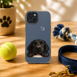 Hopeful Eyes Black Labrador Retriever Impact-Resistant Phone Case