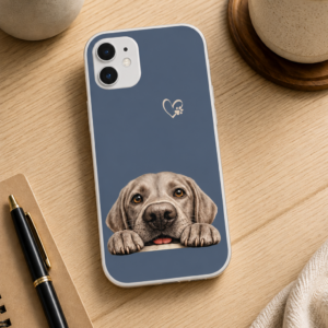 Hopeful Eyes Silver Labrador Retriever Flexi phone case