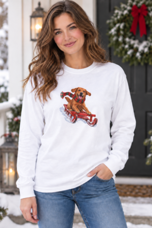 Downhill Dash Fox Red Lab Unisex Long Sleeve Tee