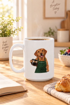Labarista Fox Red Lab 15 oz Coffee Mug