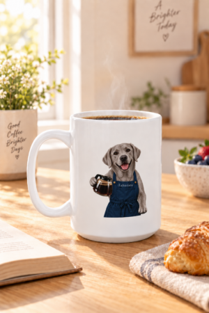 Labarista Silver Lab 15 oz Coffee Mug