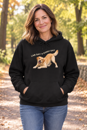 Lab Day Every Day Yellow Lab Unisex Hoodie