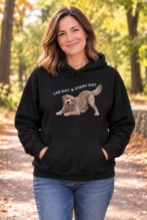 Lab Day Every Day Silver Lab Unisex Hoodie