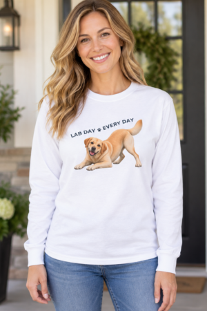 Lab Day Every Day Yellow Lab Unisex Long Sleeve Tee
