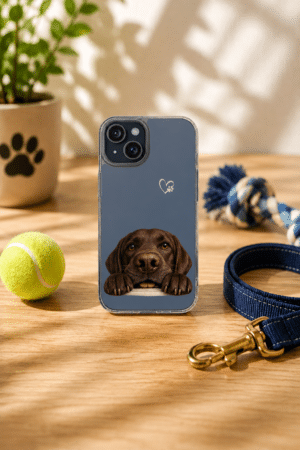 Hopeful Eyes Chocolate Labrador Retriever Impact-Resistant Phone Case