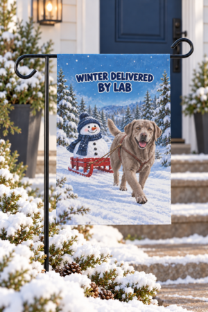 Winter Delivered by Lab Garden Silver Lab