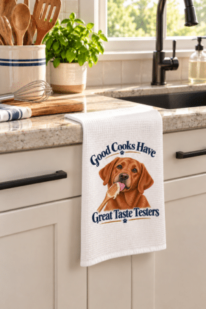 Good Cooks Have Great Taste Testers Fox Red Labrador Microfiber Tea Towel